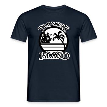 Plunder Island - Männer T-Shirt - Navy - Vorne - AI Model Male 178 light (178cm)
