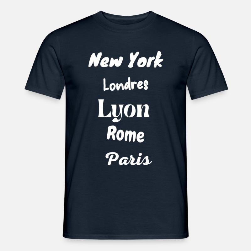 Lyon 1 - Männer T-Shirt - Navy