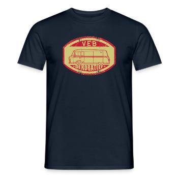Barkas b 1000 - VEB Dekoratief - T-shirt homme - marine - Devant - AI Model Male 178 light (178cm)