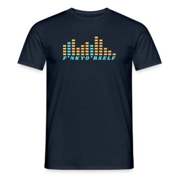 Funkyourself - Männer T-Shirt - Navy - Vorne - AI Model Male 178 light (178cm)