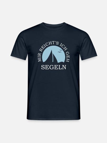 Mir reichts ich geh segeln - Männer T-Shirt - Navy