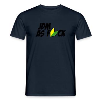 JDM as FUCK - Männer T-Shirt - Navy - Vorne - AI Model Male 178 light (178cm)