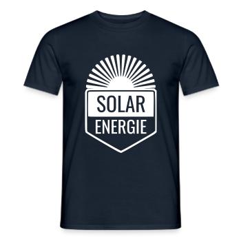 SOLARENERGIE - Männer T-Shirt - Navy - Vorne - AI Model Male 178 light (178cm)