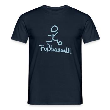 football - Men's T-Shirt - navy - Front - AI Model Male 178 light (178cm)