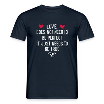 amour - T-shirt homme - marine - Devant - AI Model Male 178 light (178cm)