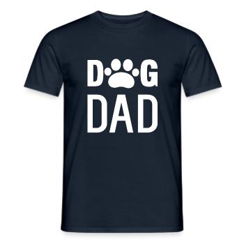 DOG DAD - T-shirt homme - marine - Devant - AI Model Male 178 light (178cm)