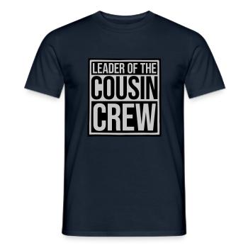 Leader Cousin Crew Team - T-shirt homme - marine - Devant - AI Model Male 178 light (178cm)