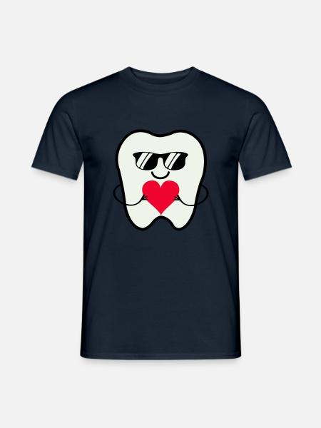 Zahn Smile Sunglasses - Men's T-Shirt - navy
