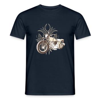 Old.chopper - Männer T-Shirt - Navy - Vorne - AI Model Male 178 light (178cm)