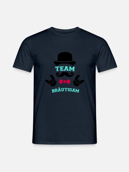 Team Groom - Men's T-Shirt - navy