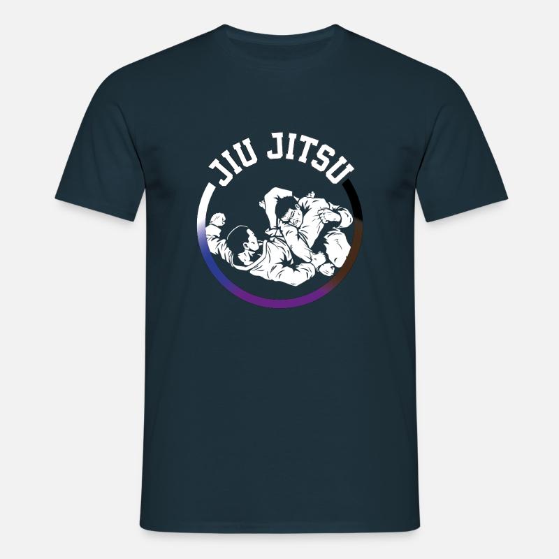 JiuJitsu Triangle/Circle - Männer T-Shirt - Navy