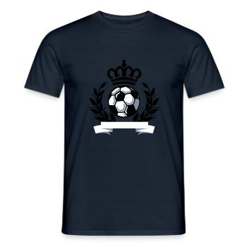 fussball kronenbanner - T-shirt homme - marine - Devant - AI Model Male 178 light (178cm)