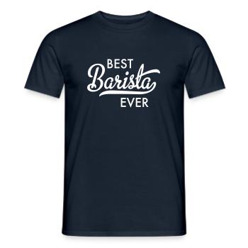 Best Barista ever - Männer T-Shirt - Navy - Vorne - AI Model Male 178 light (178cm)