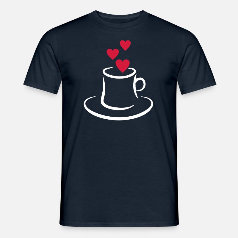 Kaffee - Männer T-Shirt - Navy