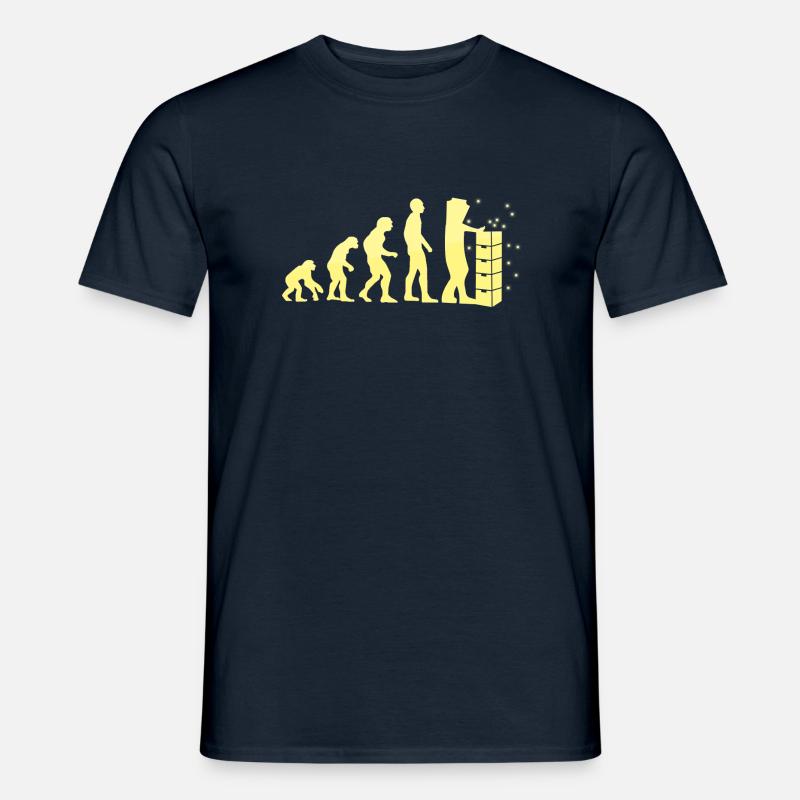 Evolution der Imkerei - Männer T-Shirt - Navy