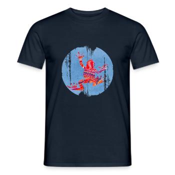 grenouille 110 a - T-shirt homme - marine - Devant - AI Model Male 178 light (178cm)