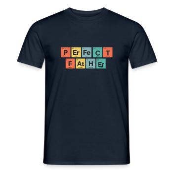 PERFEKTER VATER - Männer T-Shirt - Navy - Vorne - AI Model Male 178 light (178cm)