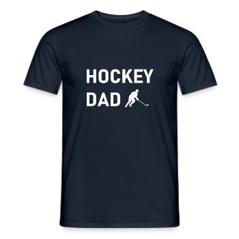 Hockey Dad - Männer T-Shirt - Navy - Vorne - AI Model Male 178 light (178cm)