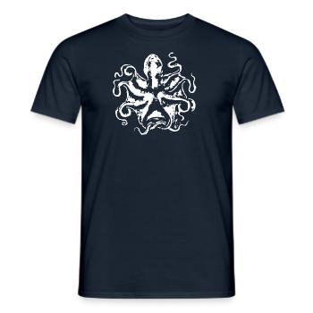 Pieuvre 02 - T-shirt homme - marine - Devant - AI Model Male 178 light (178cm)