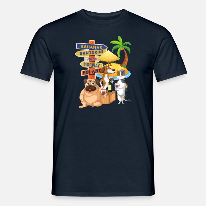 where are you going - Men's T-shirt - navy
