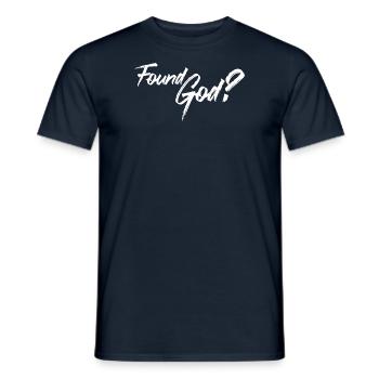 DLM FOUND GOD W1U - Men's T-Shirt - navy - Front - AI Model Male 178 light (178cm)