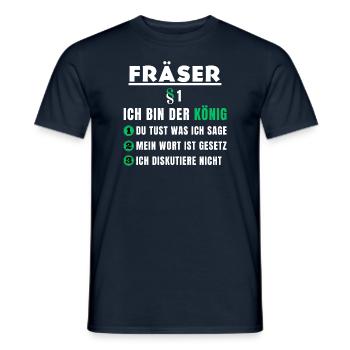 Cutter cadeau - je suis le roi - T-shirt homme - marine - Devant - AI Model Male 178 light (178cm)
