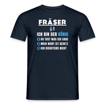 Cutter cadeau - je suis le roi - T-shirt homme - marine - Devant - AI Model Male 178 light (178cm)
