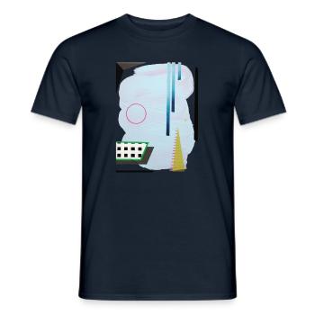 No. 30401811 - Men's T-Shirt - navy - Front - AI Model Male 178 light (178cm)