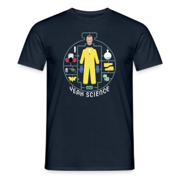 Breaking Bad Yeah Science - Men's T-Shirt - navy - Front - AI Model Male 178 light (178cm)