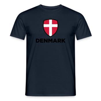 Drapeau national du Danemark - T-shirt homme - marine - Devant - AI Model Male 178 light (178cm)