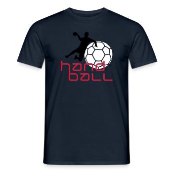handball_i_3c - Men's T-Shirt - navy - Front - AI Model Male 178 light (178cm)