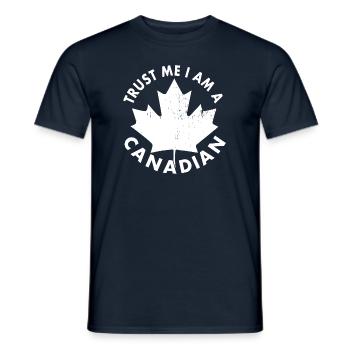 Croyez-moi, je suis Canadien - T-shirt homme - marine - Devant - AI Model Male 178 light (178cm)