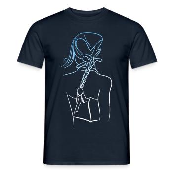 Woman - Men's T-Shirt - navy - Front - AI Model Male 178 light (178cm)