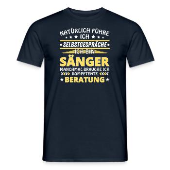 Je me parle à soi-même - Édition Singer - T-shirt homme - marine - Devant - AI Model Male 178 light (178cm)
