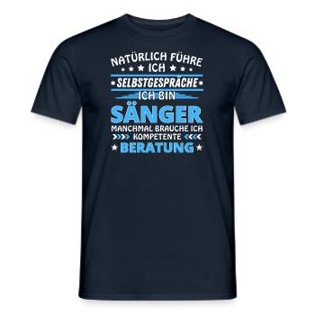 Je me parle à soi-même - Édition Singer - T-shirt homme - marine - Devant - AI Model Male 178 light (178cm)