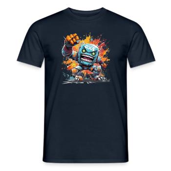 Spraydosen Kreatur originelle urbane Graffiti Mode - Männer T-Shirt - Navy - Vorne - AI Model Male 178 light (178cm)