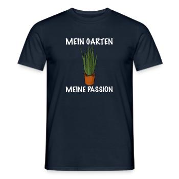 Mein Garten meine Passion Gärtner - Männer T-Shirt - Navy - Vorne - AI Model Male 178 light (178cm)