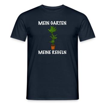 Mein Garten meine Regeln Garten - Männer T-Shirt - Navy - Vorne - AI Model Male 178 light (178cm)