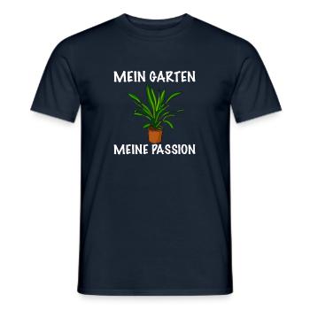 Mein Garten meine Passion Gärtner - Männer T-Shirt - Navy - Vorne - AI Model Male 178 light (178cm)