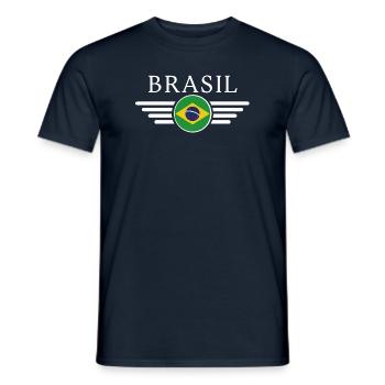 Brasilien Stil Design T-Shirt - Männer T-Shirt - Navy - Vorne - AI Model Male 178 light (178cm)