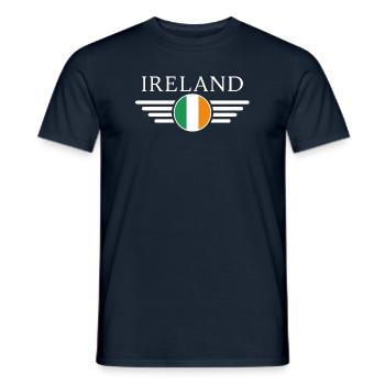 T-shirt Irlande : Charme, Nature, Culture - T-shirt homme - marine - Devant - AI Model Male 178 light (178cm)