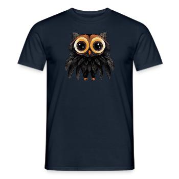 Googly Noctambule aux grands yeux - T-shirt homme - marine - Devant - AI Model Male 178 light (178cm)