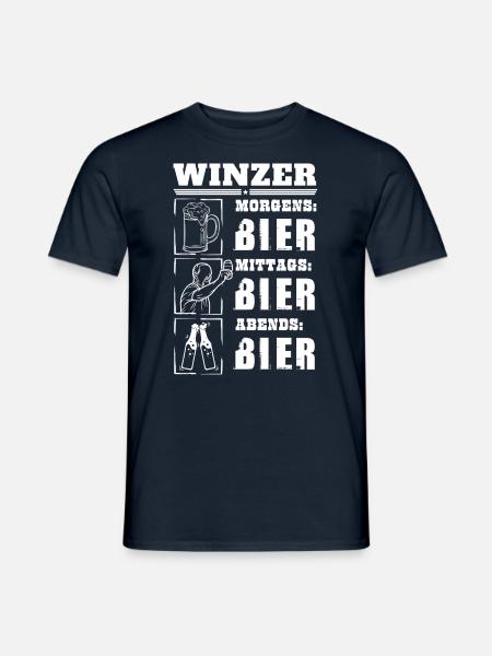 Mon quotidien de vigneron - T-shirt homme - marine