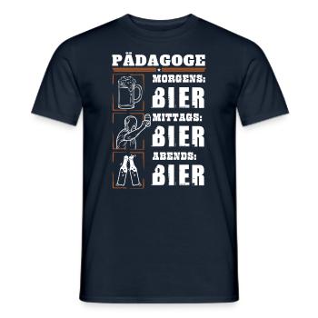 Mon quotidien d’éducatrice - T-shirt homme - marine - Devant - AI Model Male 178 light (178cm)