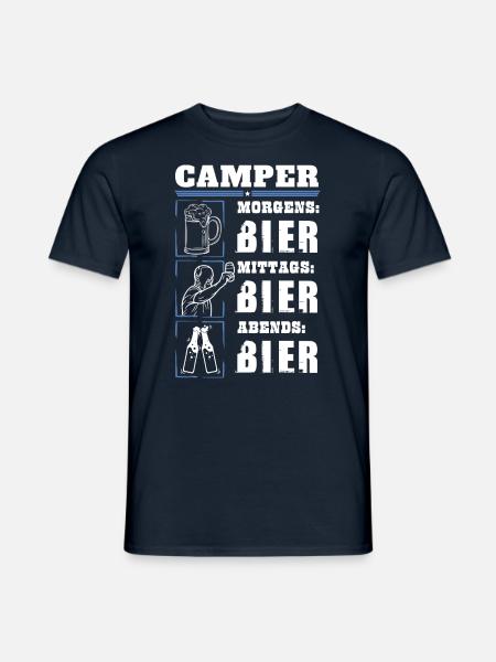Mon quotidien de campeur - T-shirt homme - marine