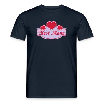 Best Mom - Männer T-Shirt - Navy - Vorne - AI Model Male 178 light (178cm)