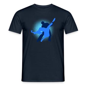 Tanzsport - Männer T-Shirt - Navy - Vorne - AI Model Male 178 light (178cm)