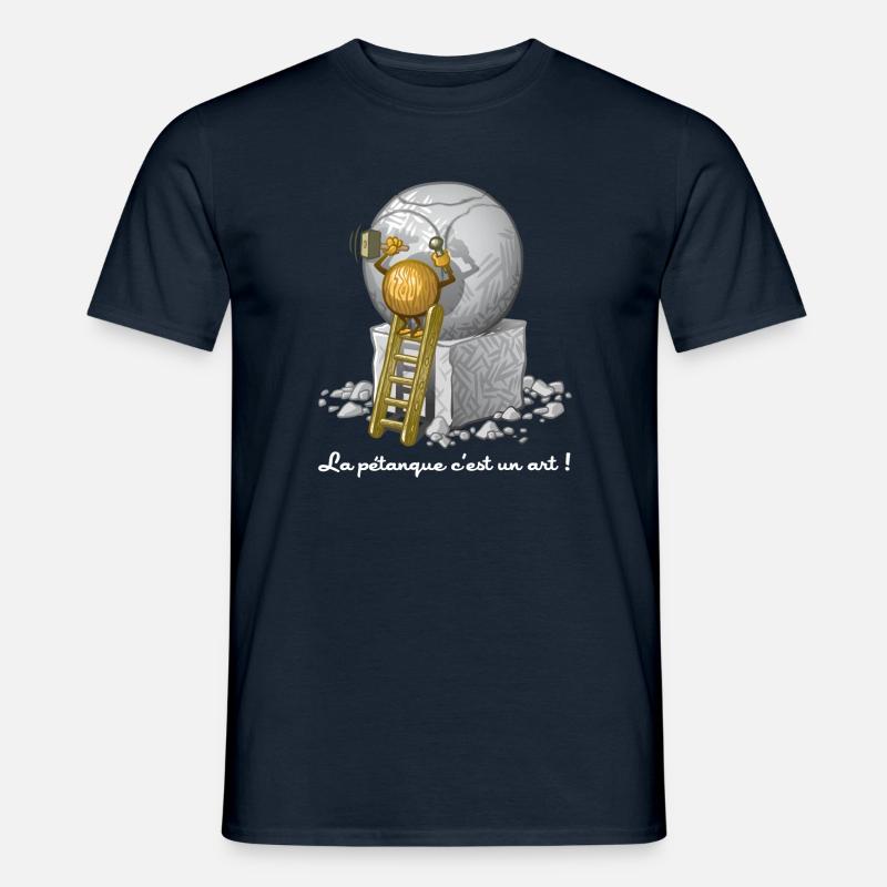 Pétanque ist eine Kunst - Männer T-Shirt - Navy