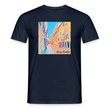 Urlaubsfieber - Kroatien - Männer T-Shirt - Navy - Vorne - AI Model Male 178 light (178cm)