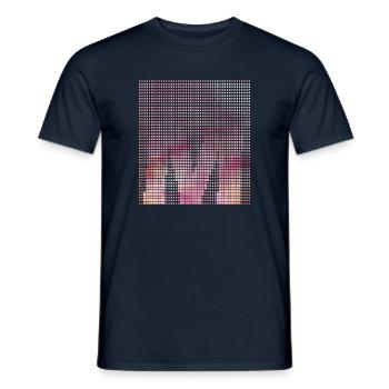 Letter M, name, the letter M - Men's T-Shirt - navy - Front - AI Model Male 178 light (178cm)